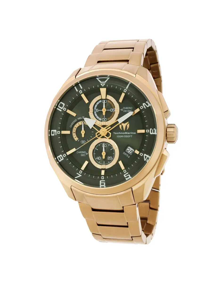 Мужские часы Technomarine Ocean Chronograph Quartz TM-318131 — изображение 1 из 3, оттенок золотистый