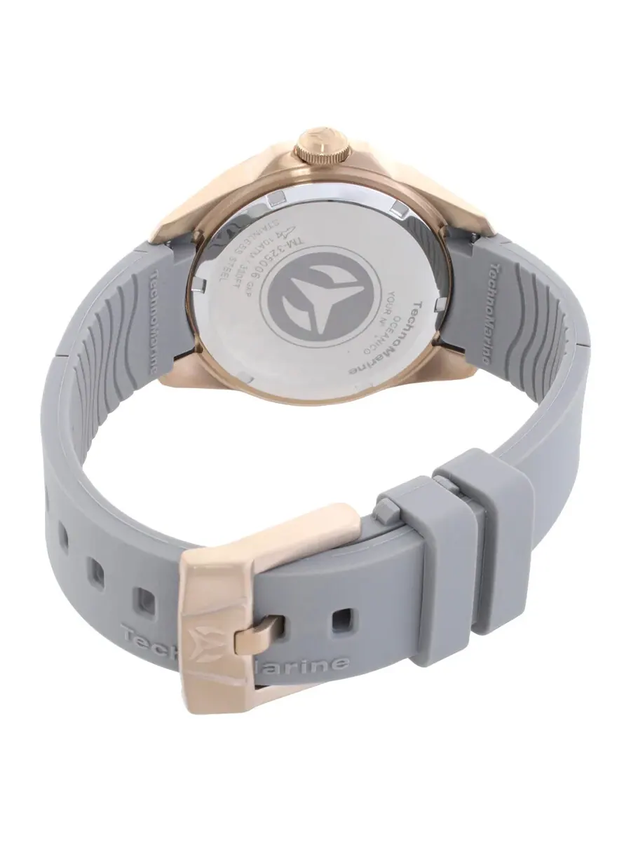 Женские кварцевые часы Technomarine Oceanico с серым циферблатом TM-325006 — изображение 3 из 3, оттенок розовый золотистый