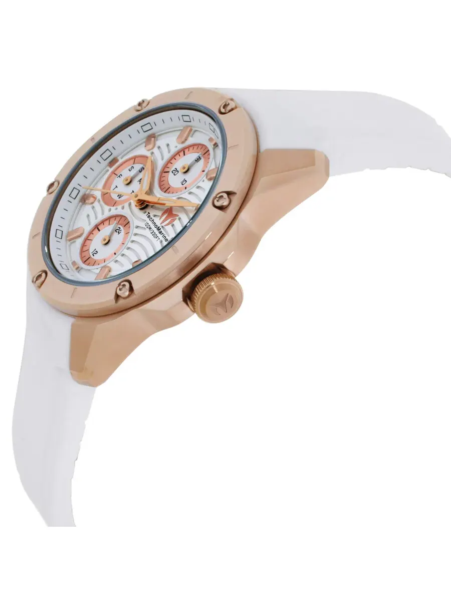 Женские кварцевые часы TechnoMarine Oceanico с белым циферблатом TM-325007 — изображение 2 из 3, оттенок розовый золотистый