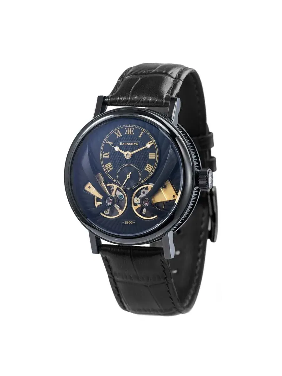 Мужские часы Thomas Earnshaw Beaufort Anatolia с черным циферблатом ES-8059-04