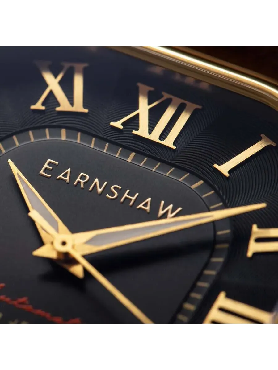 Мужские часы Thomas Earnshaw Coussin с черным циферблатом ES-8284-01 — изображение 3 из 3, оттенок желтый золотистый