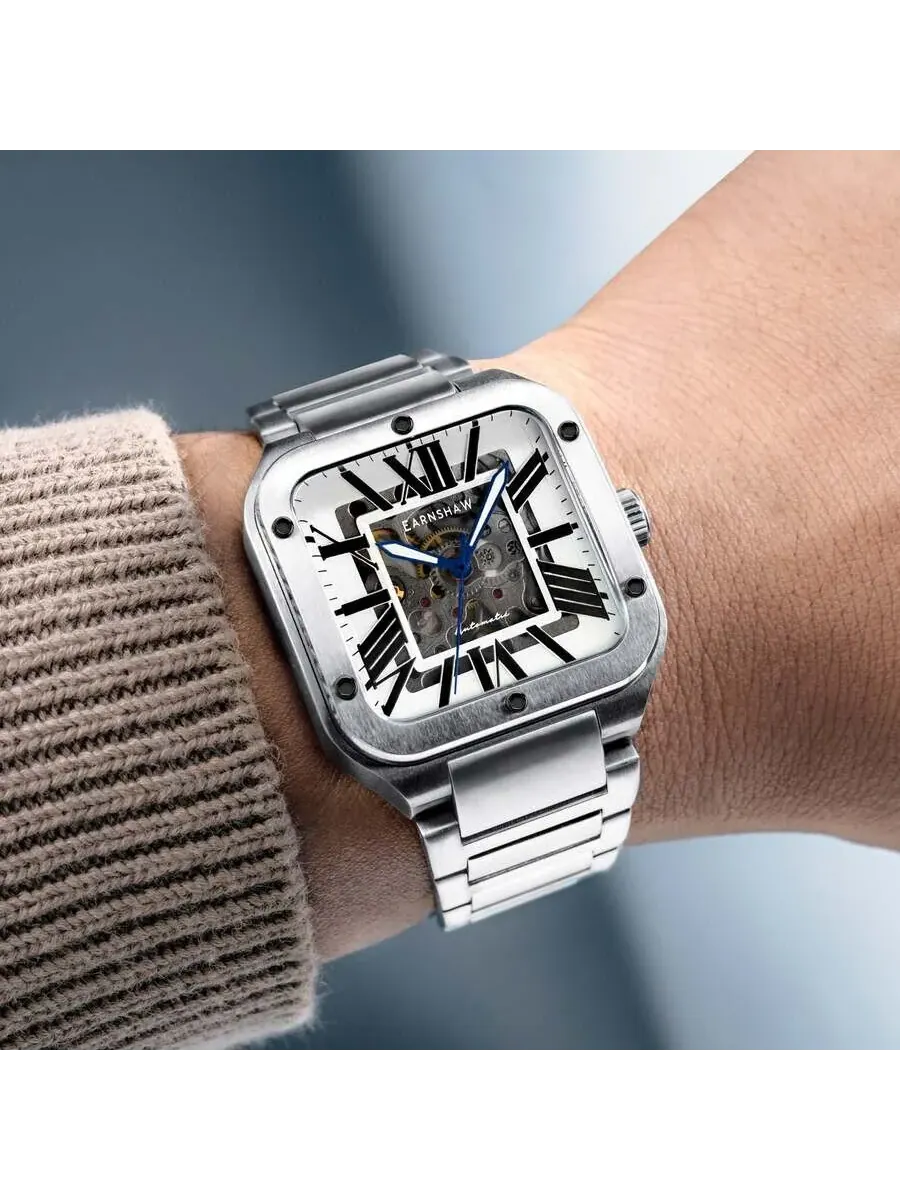 Мужские часы Thomas Earnshaw Lennox White Dial ES-8303-11 — изображение 2 из 3, оттенок серебристый