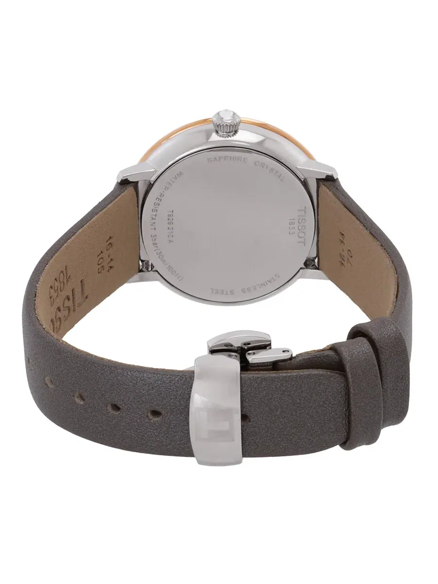 Женские часы Tissot Glendora Quartz с кремовым опалиновым циферблатом и алмазами T929.210.46.266.00 — изображение 3 из 3