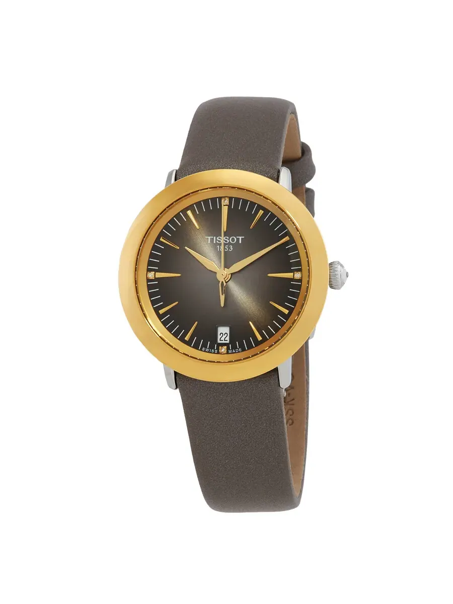 Женские часы Tissot Glendora Quartz с бриллиантами T929.210.46.066.00 — изображение 1 из 3, оттенок черный