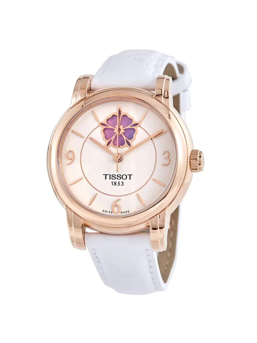 Женские часы Tissot Lady Heart Automatic с белым циферблатом T050.207.37.017.05 — изображение 1 из 5