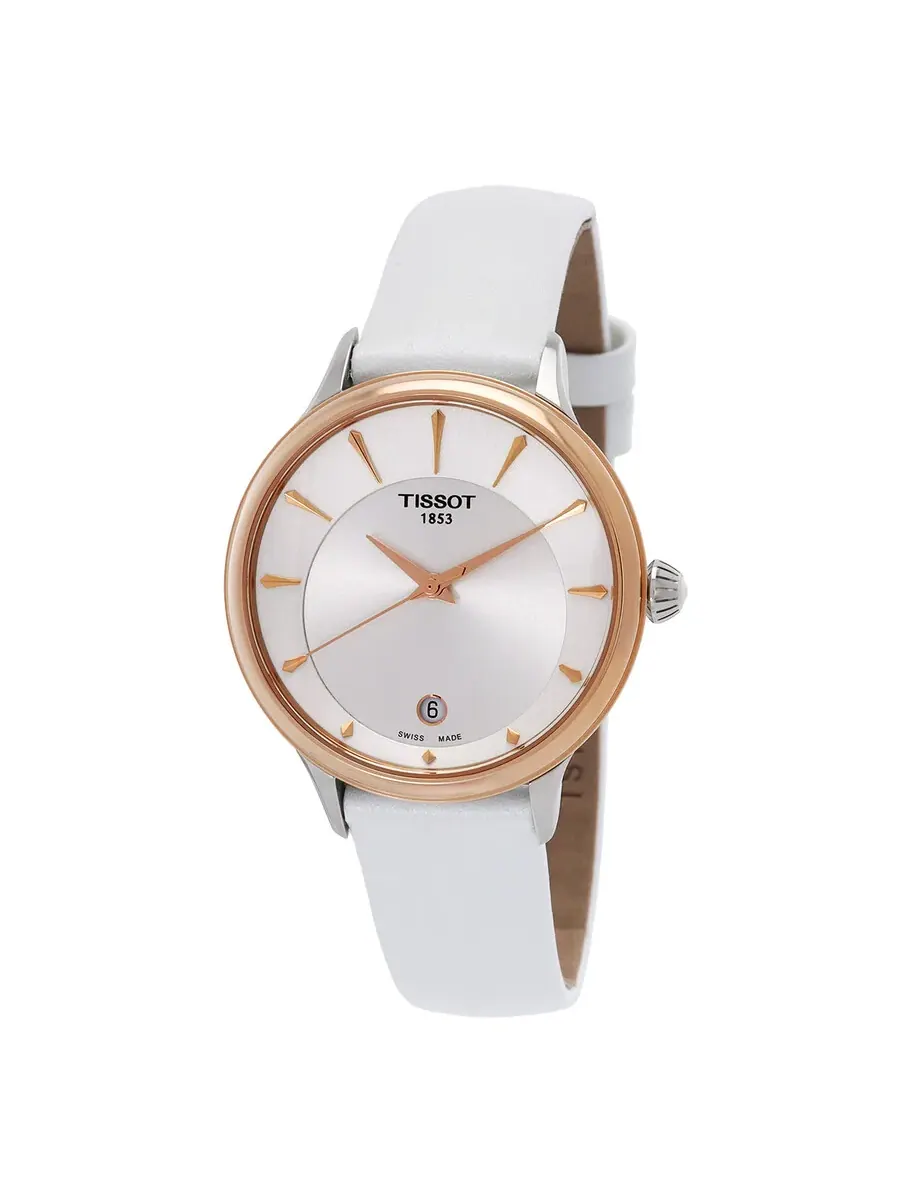 Женские кварцевые часы Tissot Odaci-T с серебристым циферблатом T133.210.26.031.00 — изображение 1 из 3