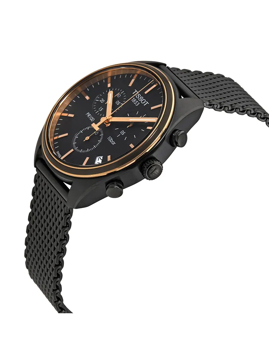 Мужские часы Tissot PR 100 Chronograph с черным циферблатом T101.417.23.061.00 — изображение 2 из 3