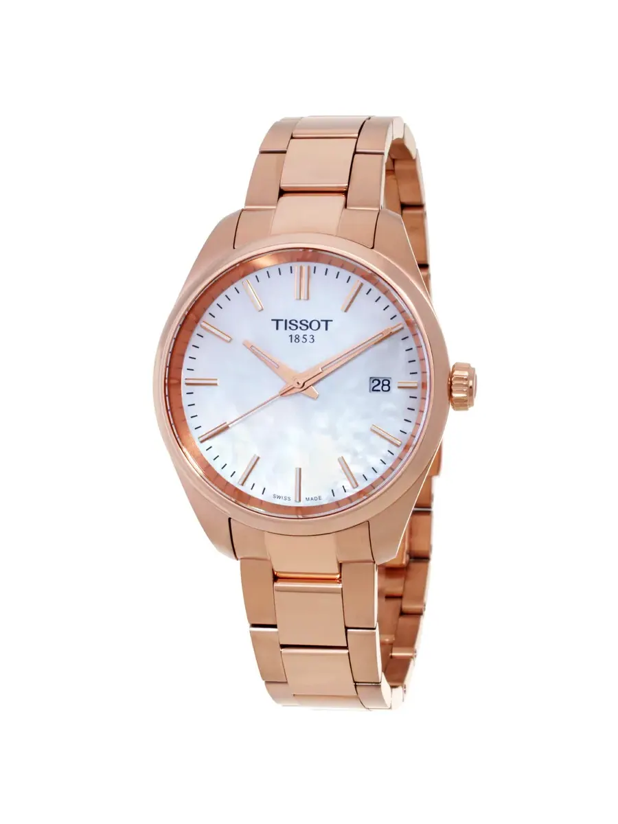 Женские кварцевые часы Tissot PR 100 T1502103311100 — изображение 1 из 3, оттенок розовый золотистый