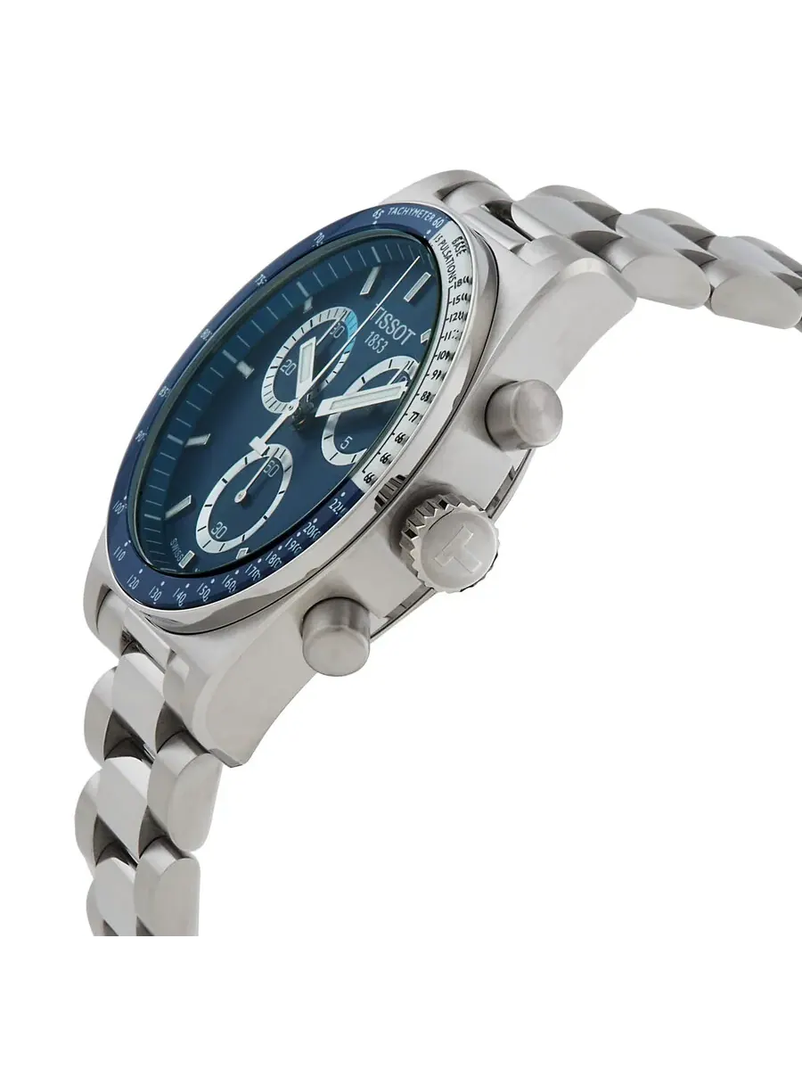 Мужские часы Tissot PR516 Хронограф Кварцевые Синий циферблат T149.417.11.041.00 — изображение 2 из 3, оттенок синий белый