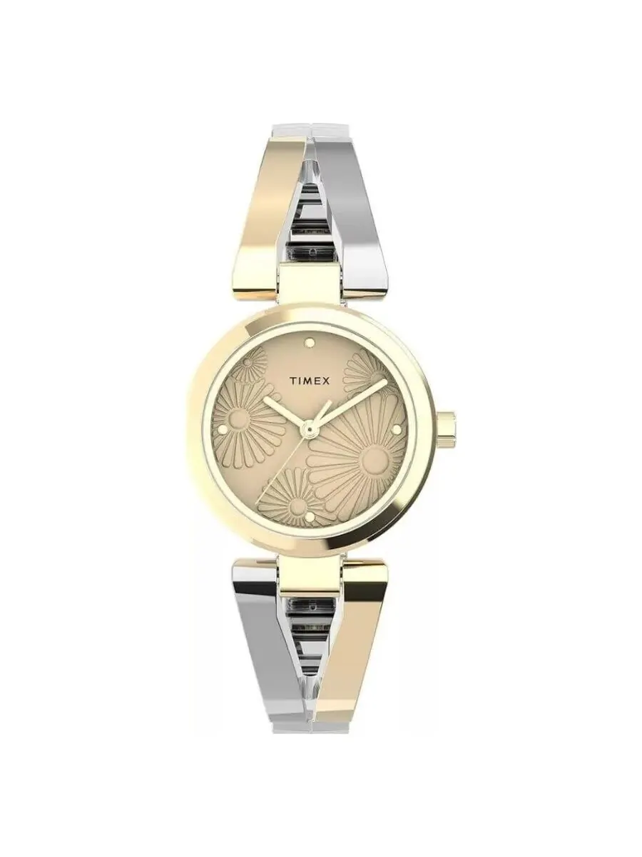 Женские часы Timex Main Street Quartz с шампаневым циферблатом TW2U80700 — изображение 1 из 1, оттенок желтый золотистый