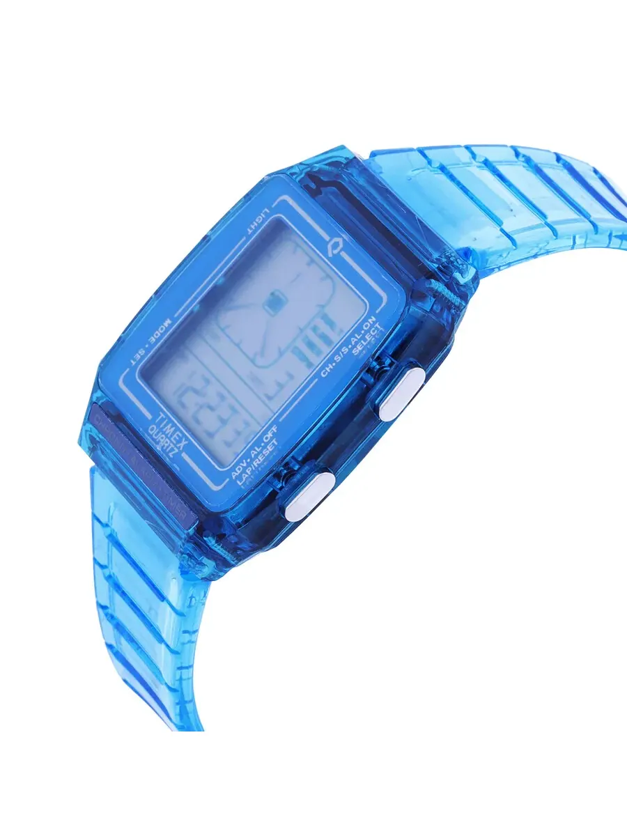 Часы Timex Q Timex LCA с кварцевым цифровым будильником, смоляный корпус, унисекс, модель TW2W45100 — изображение 2 из 3