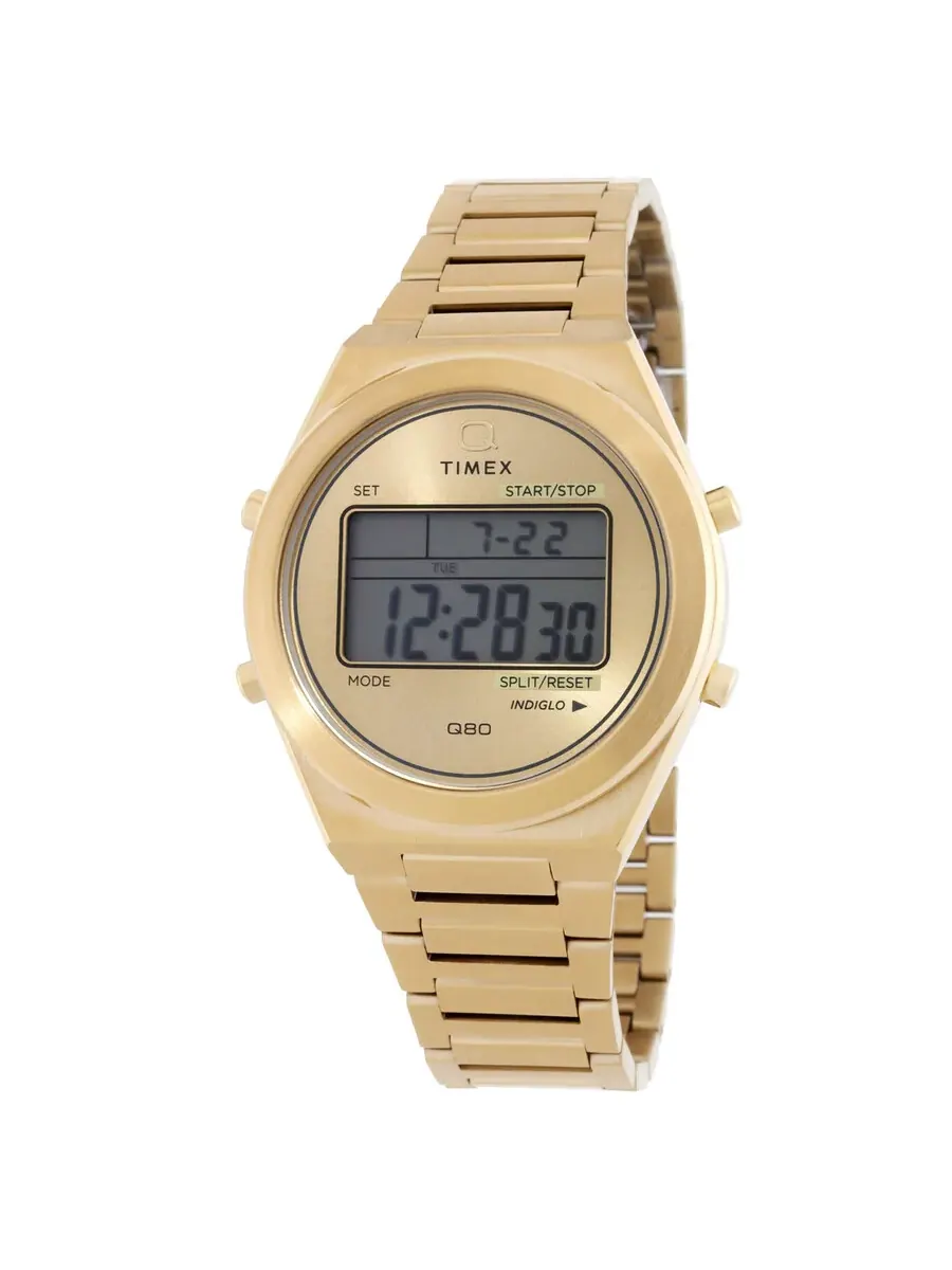 Мужские часы Timex Q Timex Q80 Continental Quartz Digital TW2Y09700VQ — изображение 1 из 3, оттенок золотистый