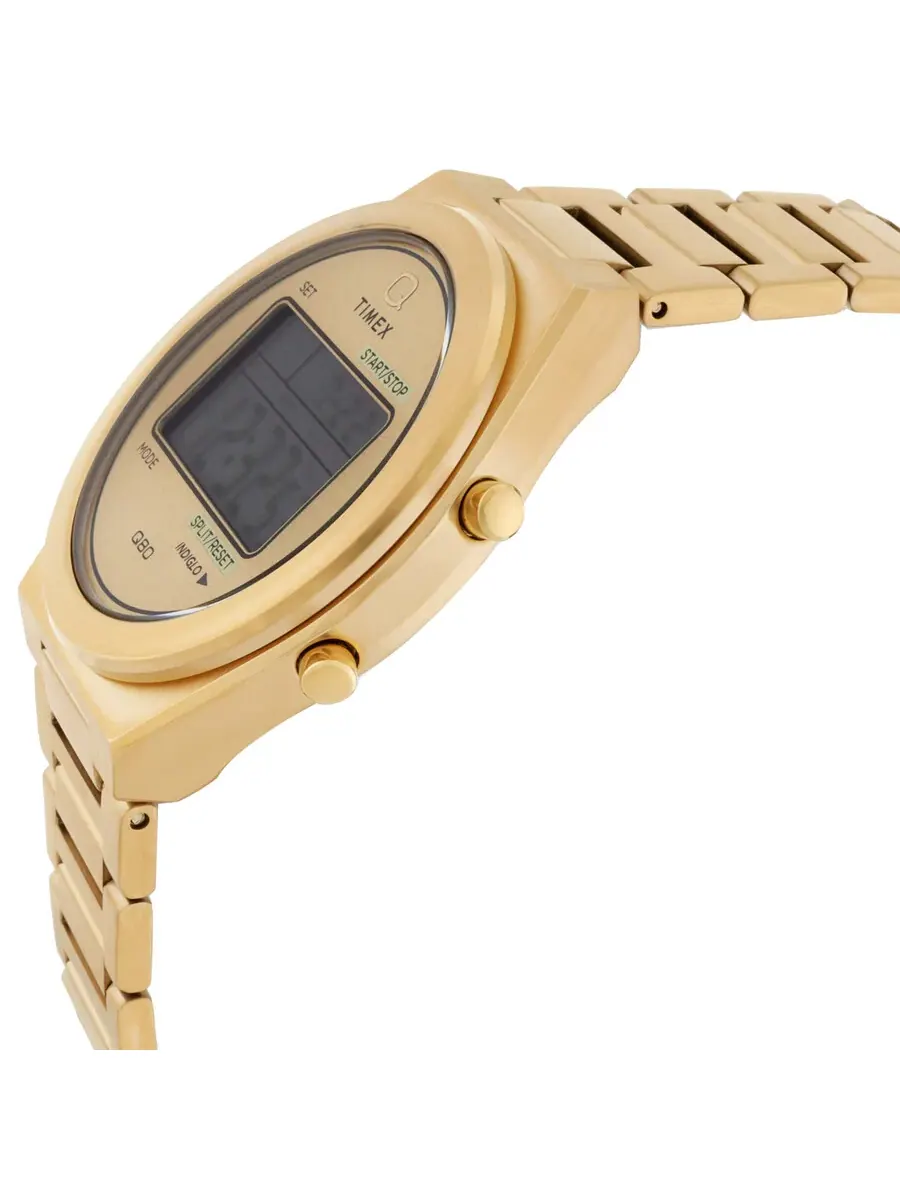Мужские часы Timex Q Timex Q80 Continental Quartz Digital TW2Y09700VQ — изображение 2 из 3, оттенок золотистый