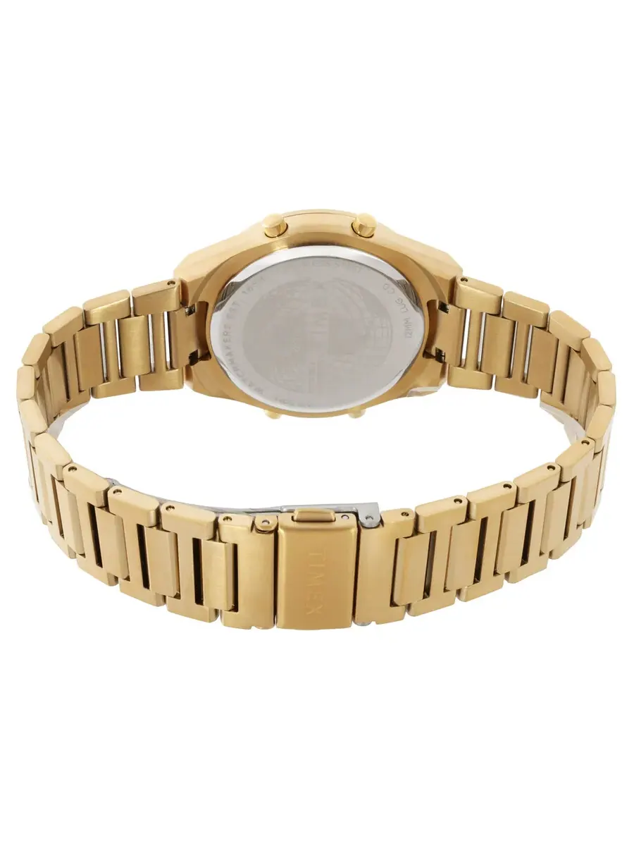 Мужские часы Timex Q Timex Q80 Continental Quartz Digital TW2Y09700VQ — изображение 3 из 3, оттенок золотистый