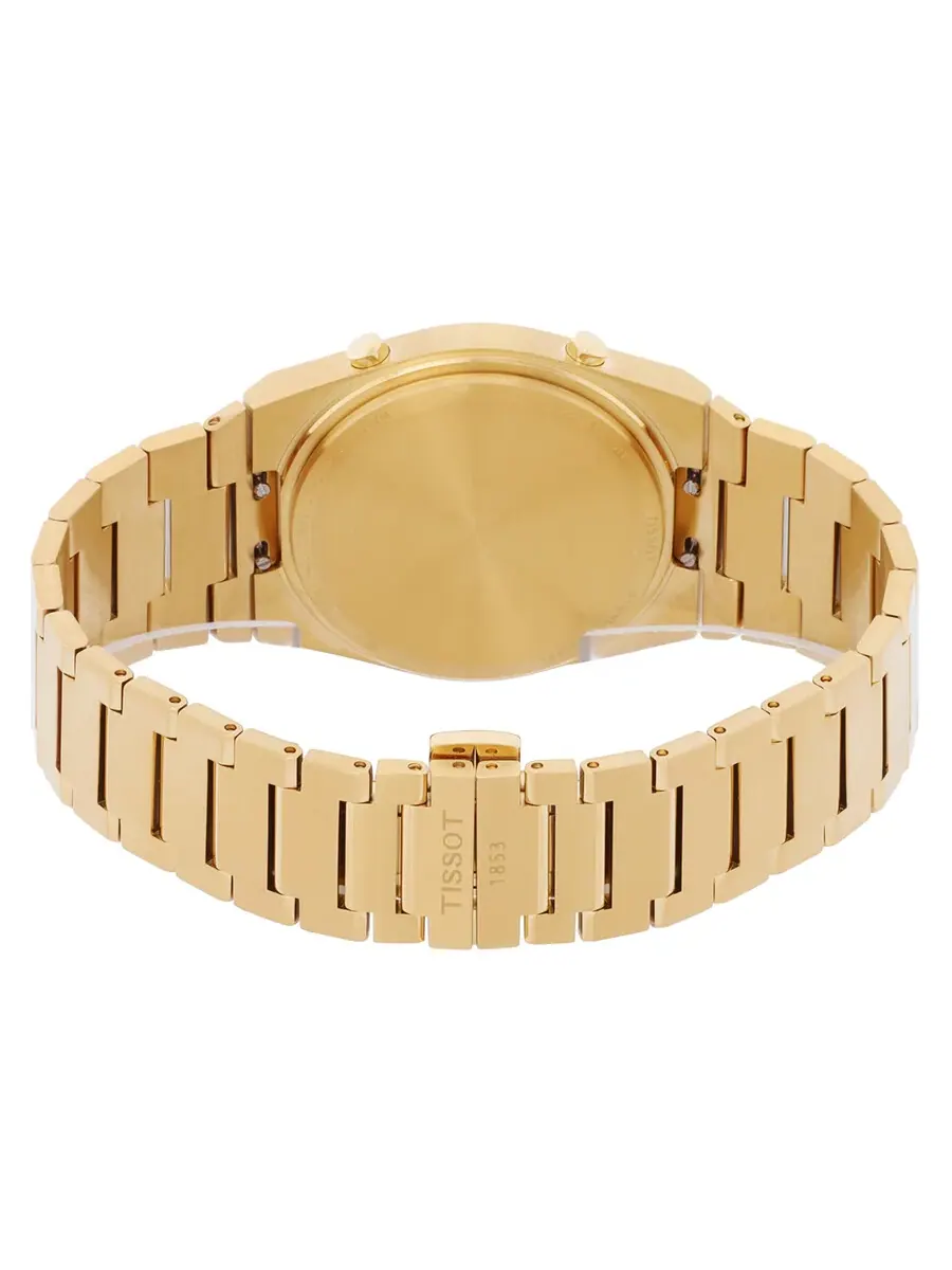 Часы Tissot Prx Quartz Digital Gold Dial Unisex Watch T1374633302000 — изображение 3 из 3, оттенок желтый золотистый
