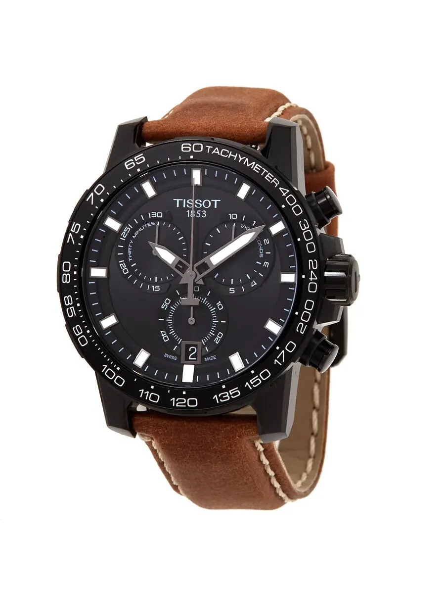 Мужские часы Tissot Supersport Chronograph Quartz с черным циферблатом T125.617.36.051.01 — изображение 1 из 3