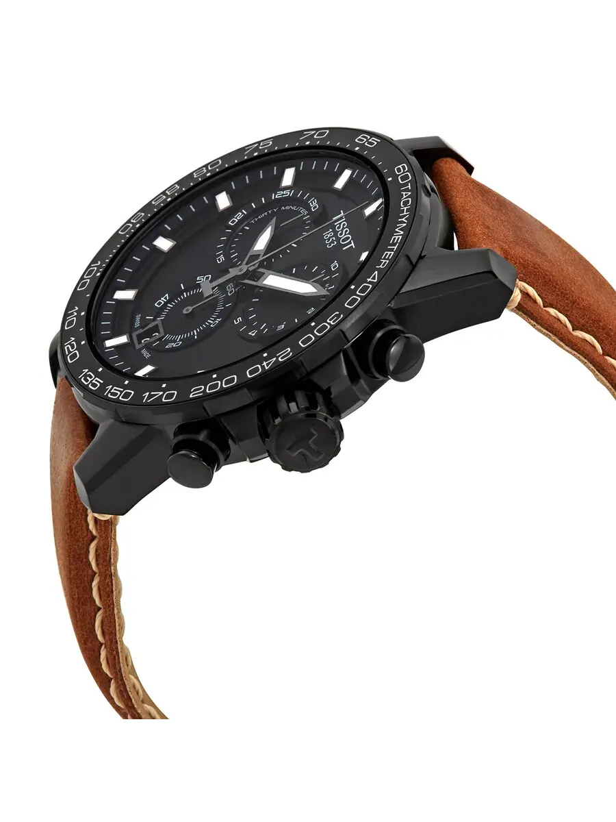 Мужские часы Tissot Supersport Chronograph Quartz с черным циферблатом T125.617.36.051.01 — изображение 2 из 3