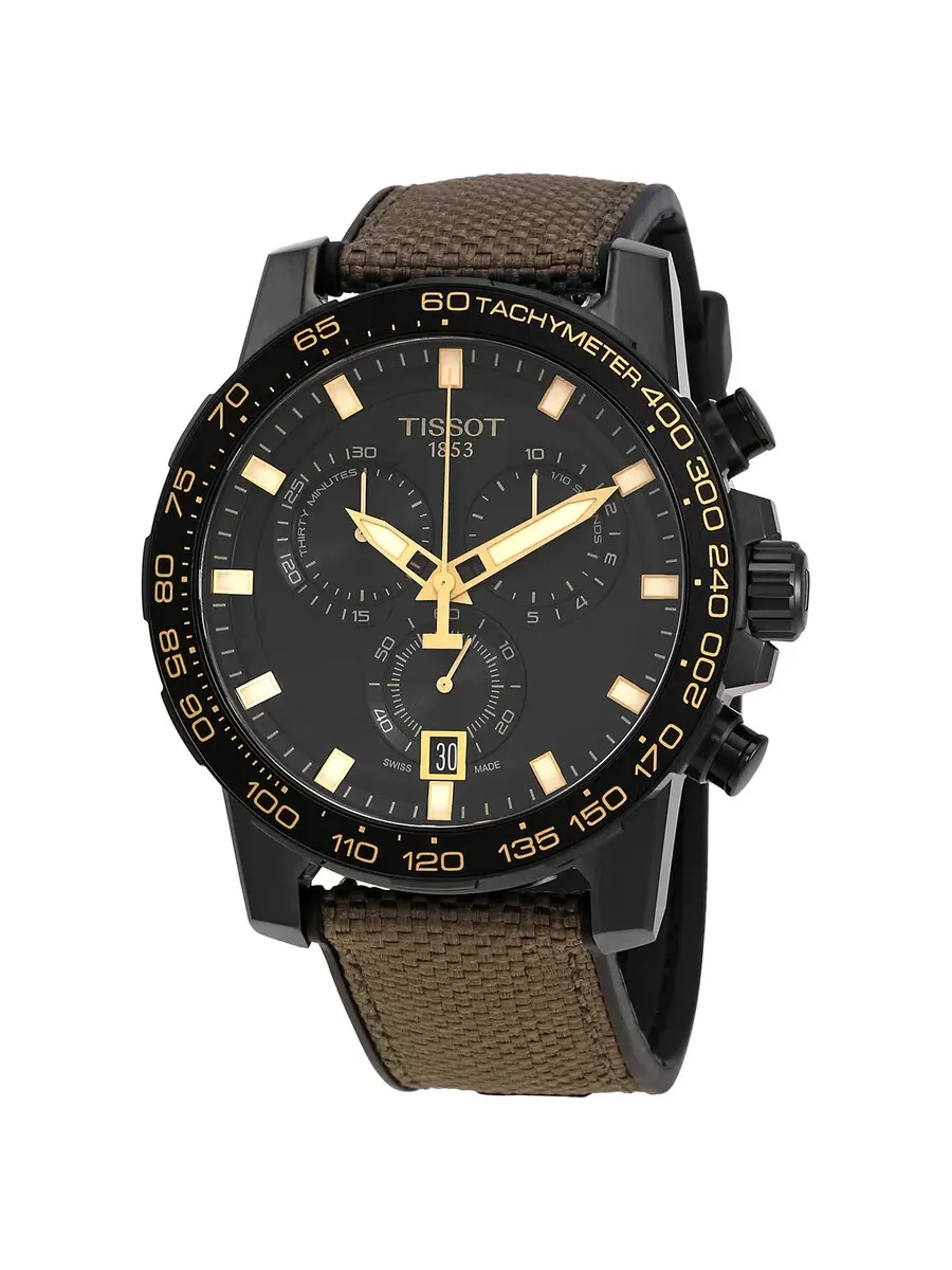 Мужские кварцевые часы Tissot Supersport Chronograph с черным циферблатом T125.617.37.051.01 — изображение 1 из 3