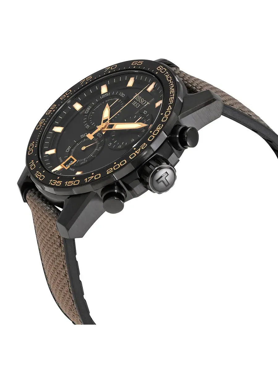 Мужские кварцевые часы Tissot Supersport Chronograph с черным циферблатом T125.617.37.051.01 — изображение 2 из 3