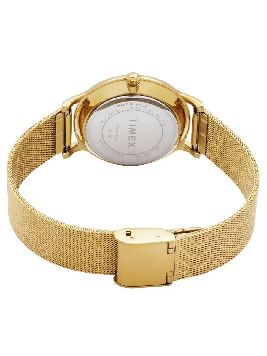 Женские кварцевые часы Timex Transcend с золотым циферблатом TW2R36100GP — изображение 3 из 3, оттенок золотистый