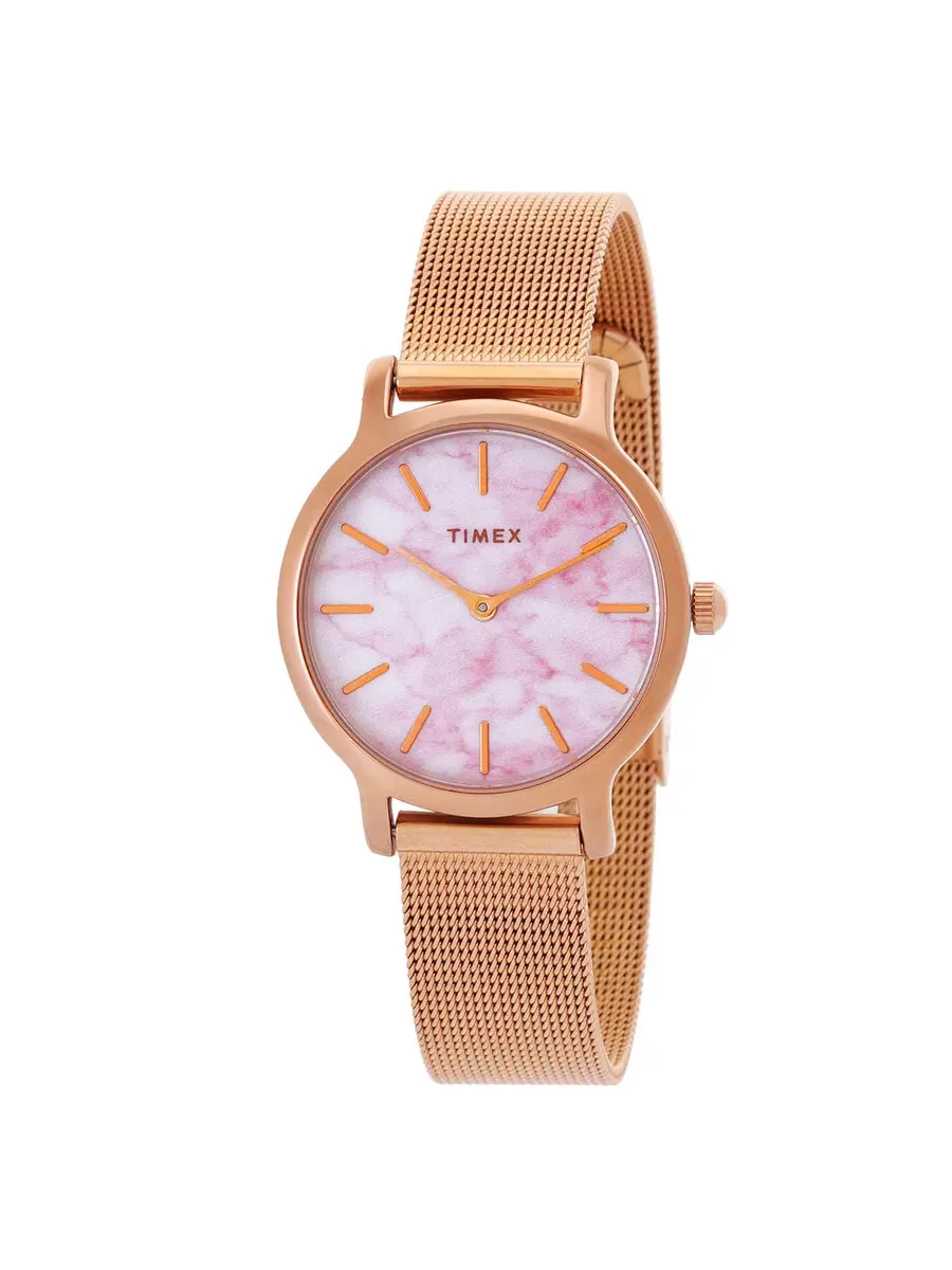 Женские часы Timex Transcend с кварцевым механизмом и мраморным циферблатом TW2T81000 — изображение 1 из 3