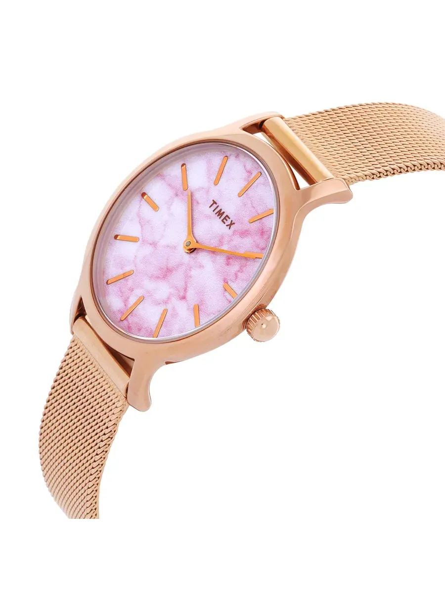 Женские часы Timex Transcend с кварцевым механизмом и мраморным циферблатом TW2T81000 — изображение 2 из 3