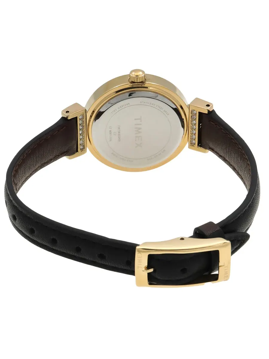 Женские часы Timex Trend с кварцевым механизмом, серебристым циферблатом TW2W48900 — изображение 3 из 3, оттенок золотистый