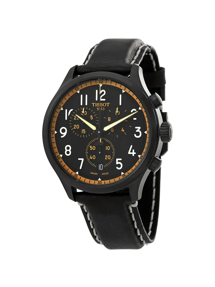 Мужские часы Tissot T-Sport Chronograph Quartz с черным циферблатом T116.617.36.052.02 — изображение 1 из 3, оттенок черный