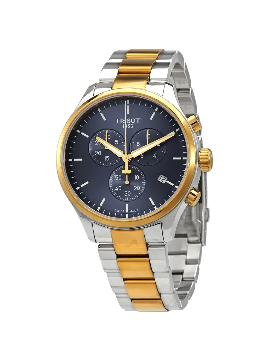 Мужские часы Tissot T-Sport Chronograph Quartz с синим циферблатом T116.617.22.041.00 — изображение 1 из 3