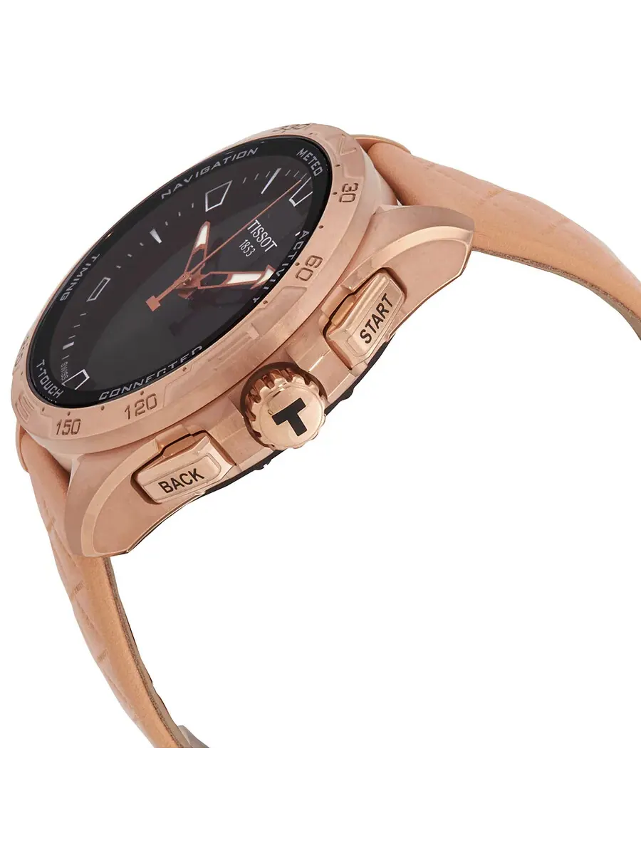 Мужские часы Tissot T-Touch Connect Solar Perpetual с будильником, кварцевые, аналогово-цифровые, с — изображение 2 из 3