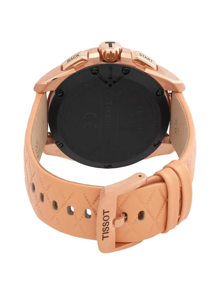 Мужские часы Tissot T-Touch Connect Solar Perpetual с будильником, кварцевые, аналогово-цифровые, с — изображение 3 из 3