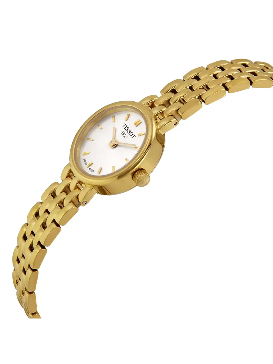 Женские часы Tissot T-Trend Lovely с серебристым циферблатом T0580093303100 — изображение 2 из 4, оттенок желтый золотистый