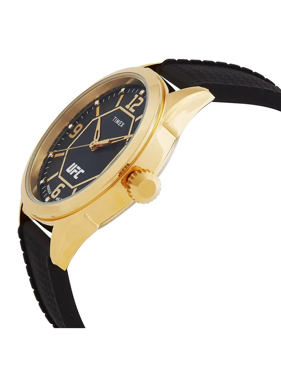 Мужские часы Timex UFC Street Quartz с черным циферблатом TW2V56000 — изображение 2 из 3, оттенок золотистый