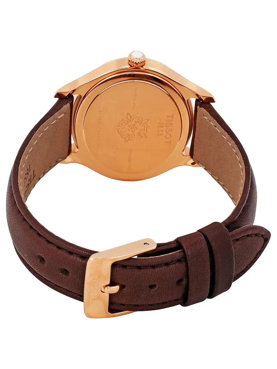 Женские часы Tissot Bella Ora с серебристым циферблатом T103.310.36.033.00 — изображение 3 из 3, оттенок розовый золотистый