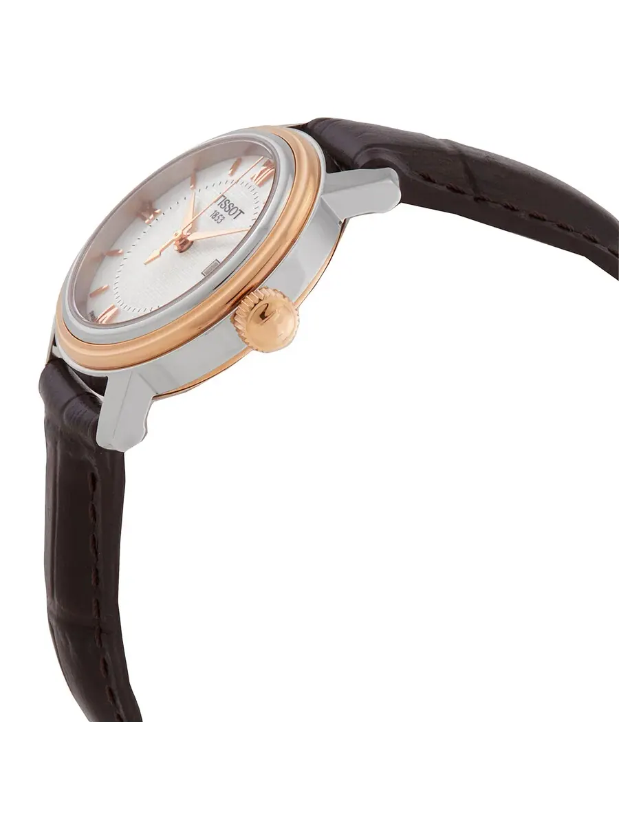 Женские часы Tissot Bridgeport Quartz с белым перламутровым циферблатом — изображение 2 из 3, оттенок белый