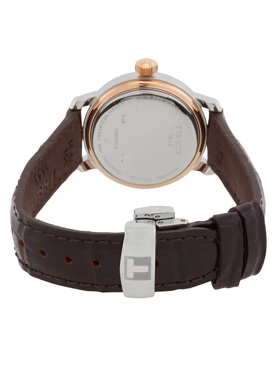 Женские часы Tissot Bridgeport Quartz с белым перламутровым циферблатом — изображение 3 из 3, оттенок белый