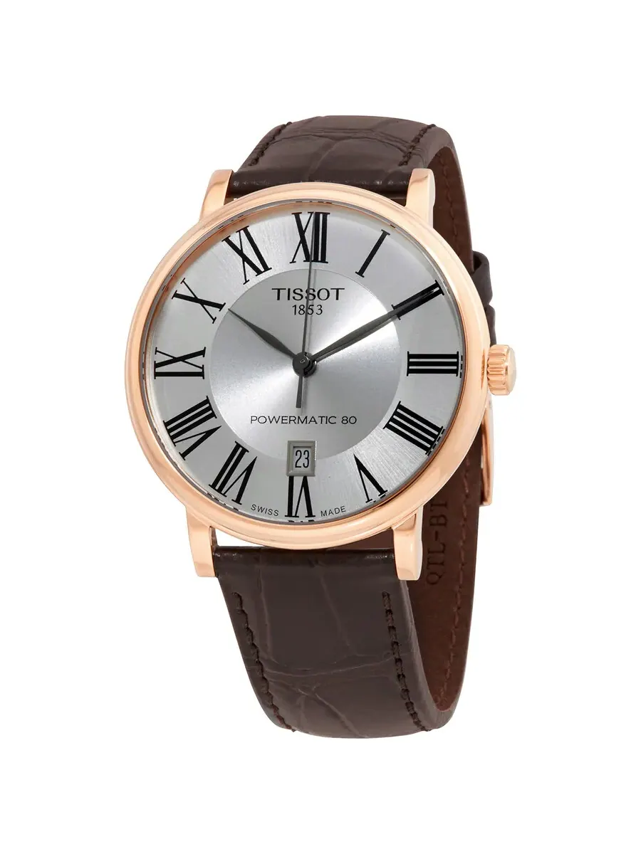Мужские часы Tissot Carson Automatic с серебристым циферблатом T122.407.36.033.00 — изображение 1 из 3