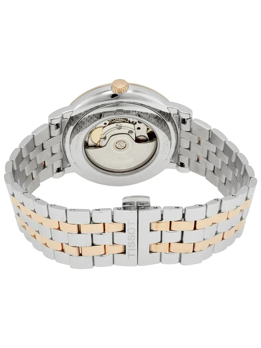 Мужские часы Tissot Carson Powermatic с автоматическим механизмом и серебристым циферблатом — изображение 3 из 3