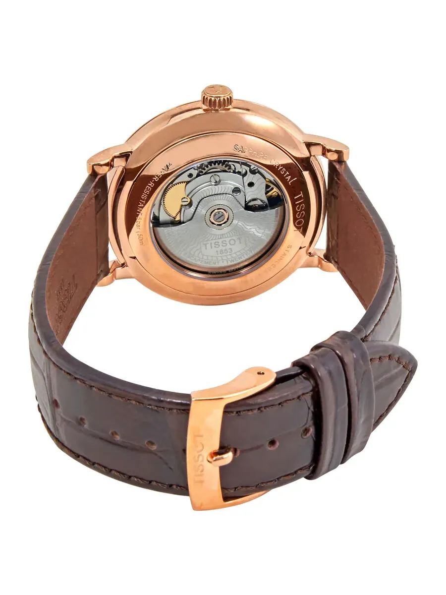 Мужские автоматические часы Tissot Carson Premium Powermatic 80 с белым циферблатом — изображение 3 из 3