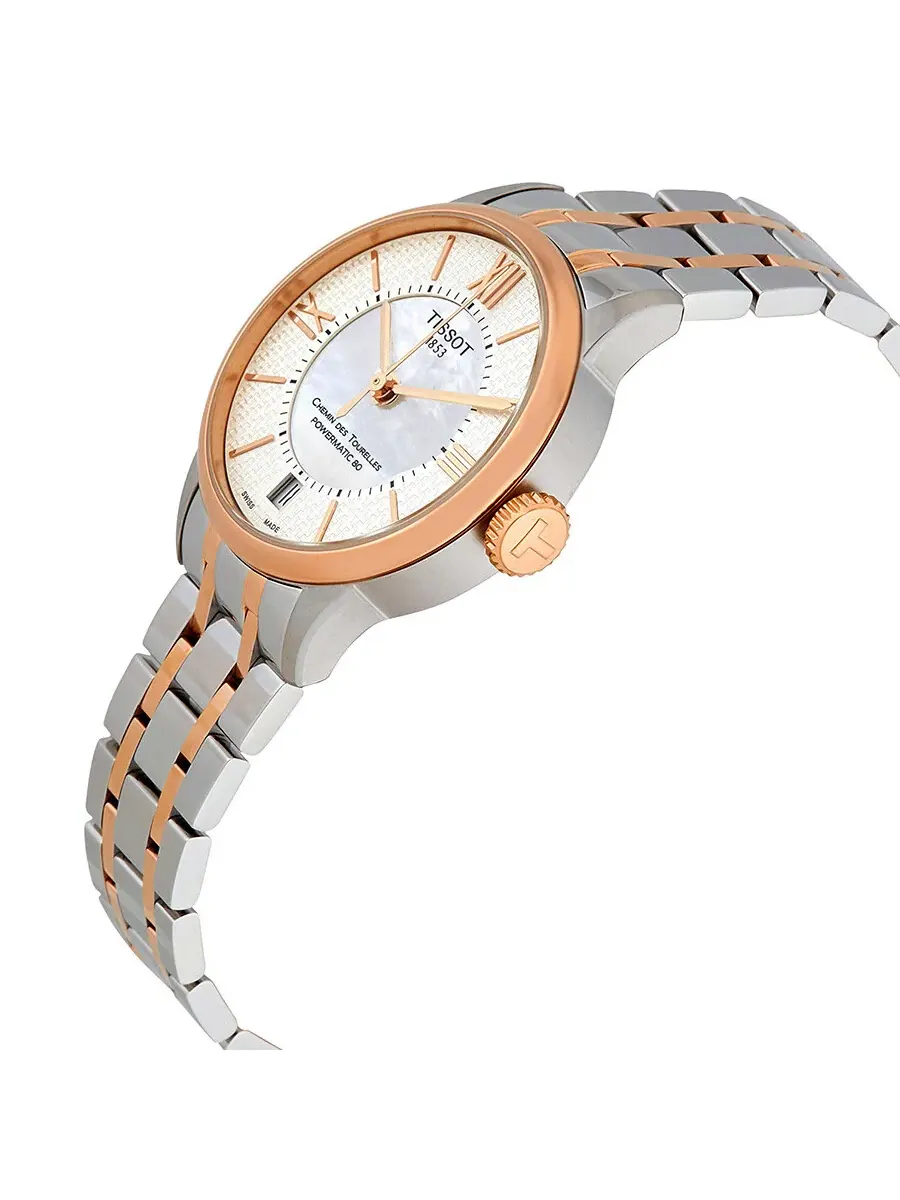 Женские часы Tissot Chemin Des Tourelles с перламутровым циферблатом T099.207.22.118.01 — изображение 2 из 3
