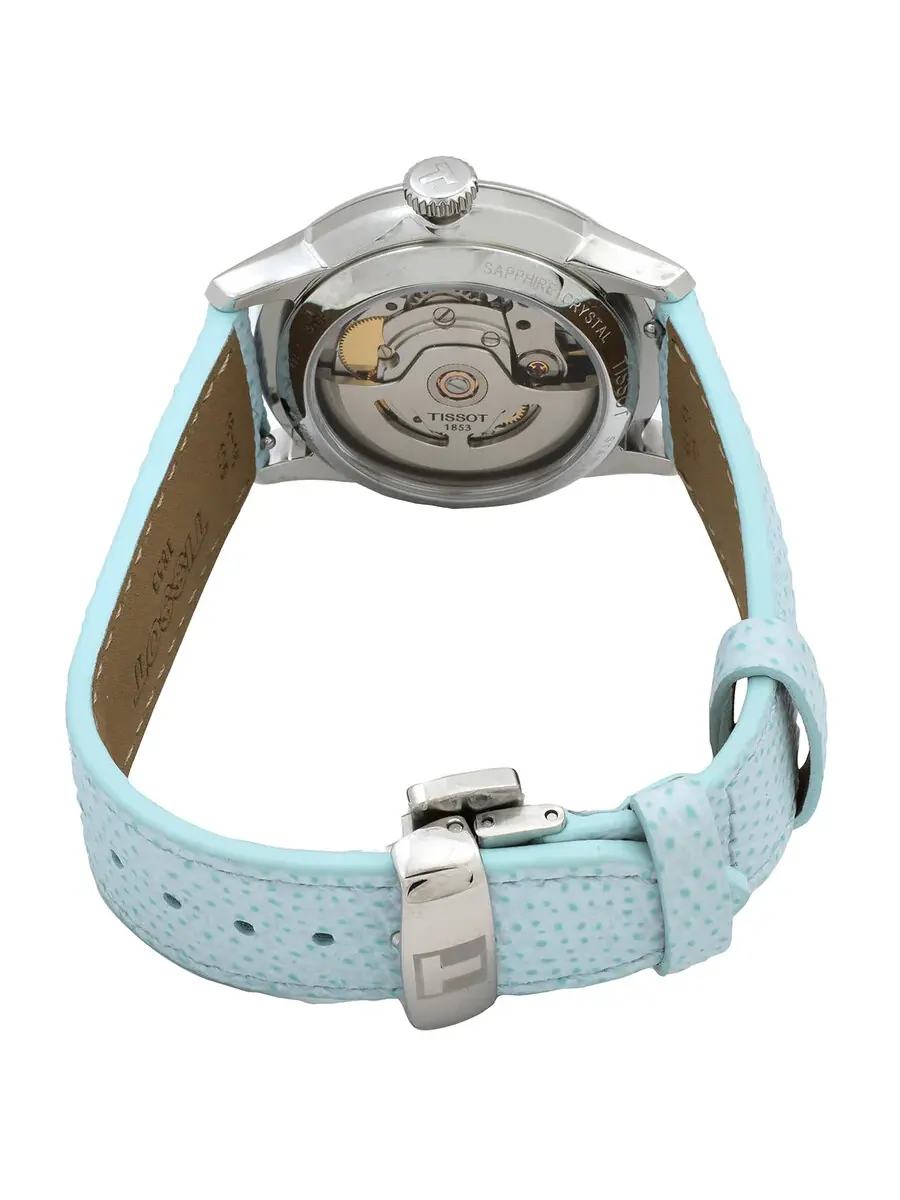 Женские часы Tissot Chemin des Tourelles Powermatic 80 с автоматическим механизмом и белым — изображение 3 из 3