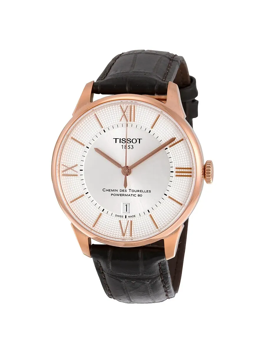 Tissot Chemin Des Tourelles Powermatic 80 Мужские часы T0994073603800 — изображение 1 из 3, оттенок розовый золотистый