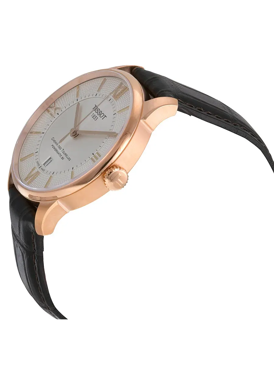 Tissot Chemin Des Tourelles Powermatic 80 Мужские часы T0994073603800 — изображение 2 из 3, оттенок розовый золотистый