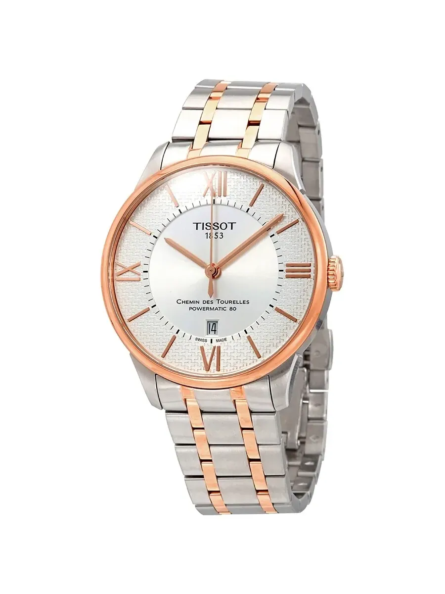 Мужские часы Tissot Chemin des Tourelles Automatic T099.407.22.038.01 — изображение 1 из 3, оттенок розовый золотистый