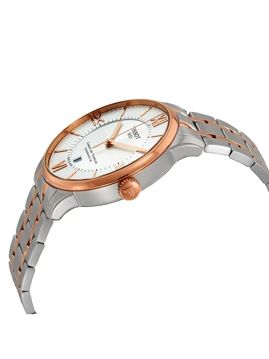 Мужские часы Tissot Chemin des Tourelles Automatic T099.407.22.038.01 — изображение 2 из 3, оттенок розовый золотистый