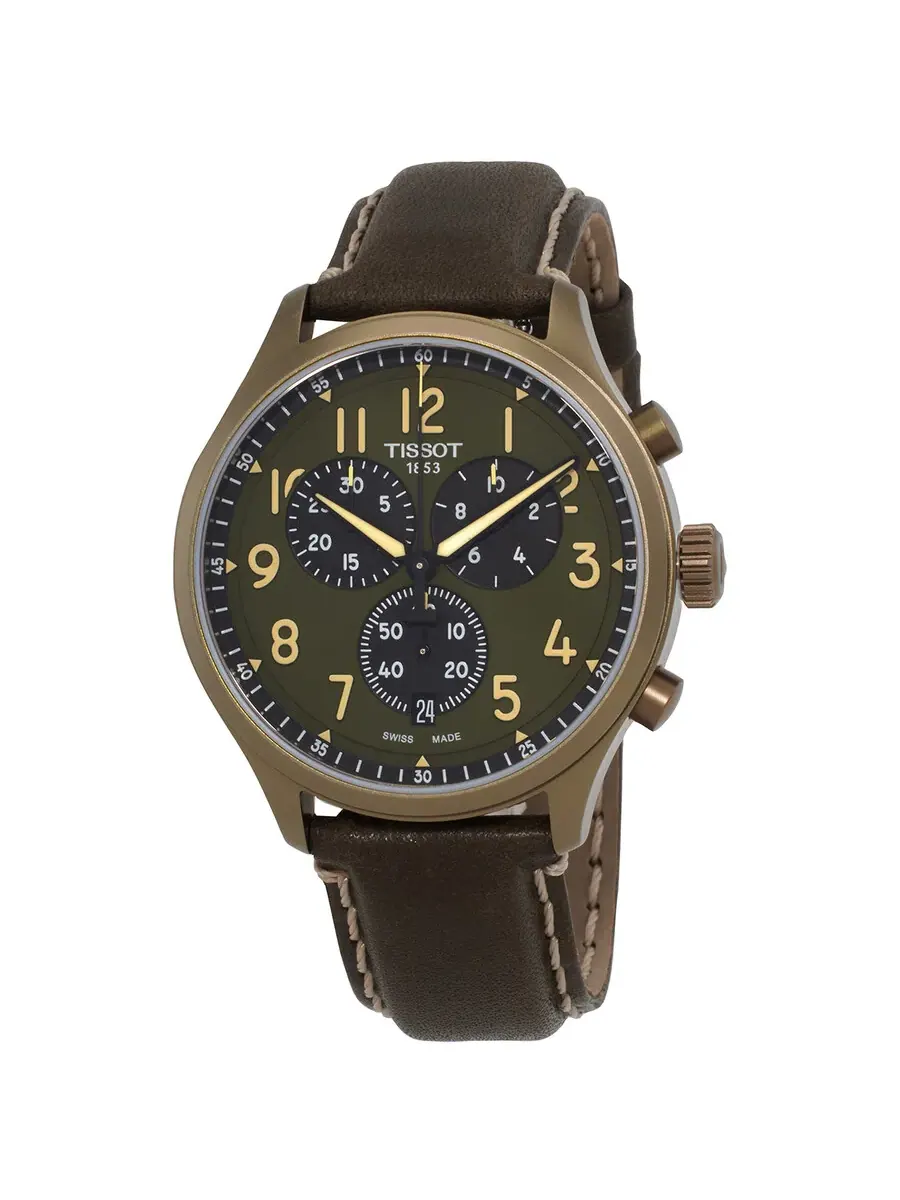 Мужские часы Tissot Chrono XL Quartz с колоритом хаки T116.617.36.092.00 — изображение 1 из 3