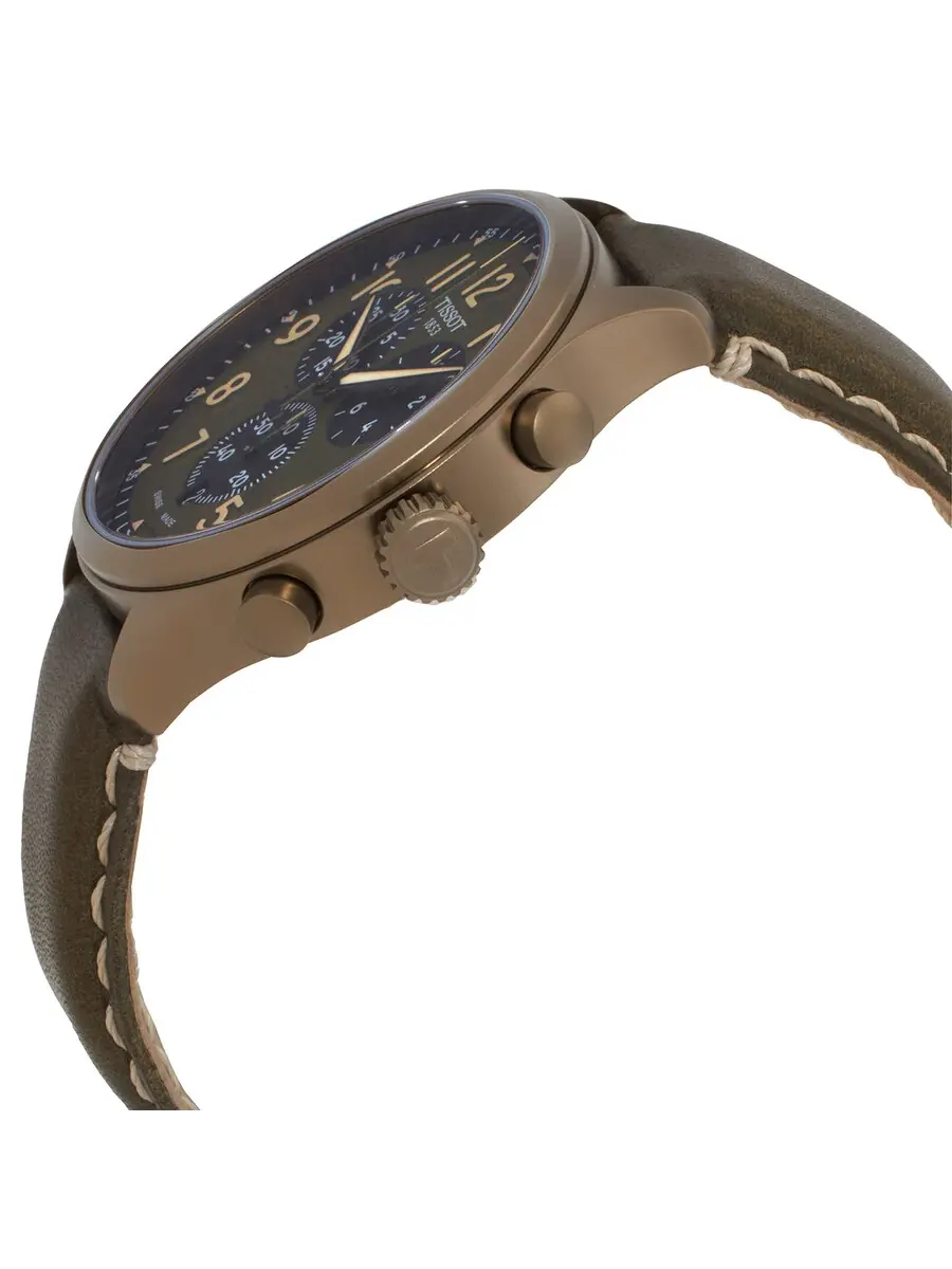 Мужские часы Tissot Chrono XL Quartz с колоритом хаки T116.617.36.092.00 — изображение 2 из 3