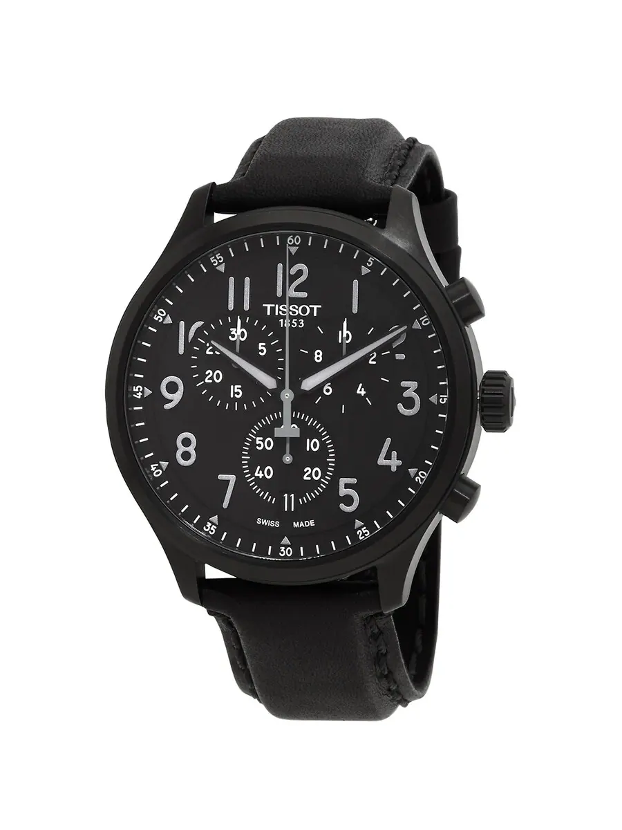 Мужские часы Tissot Chrono XL Chronograph Quartz с черным циферблатом T116.617.36.052.00 — изображение 1 из 3, оттенок черный