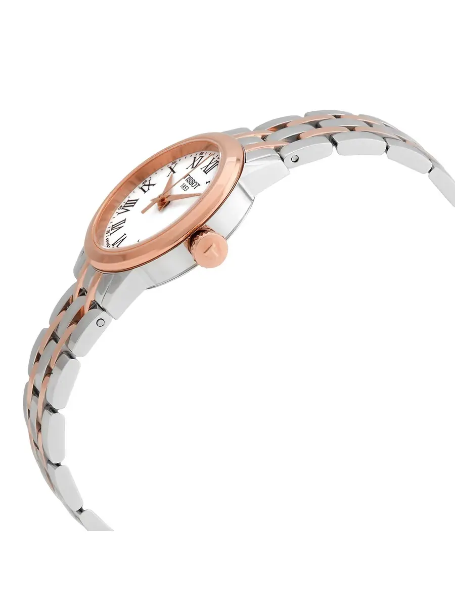 Женские часы Tissot Classic Dream Quartz с белым циферблатом T129.210.22.013.00 — изображение 2 из 3