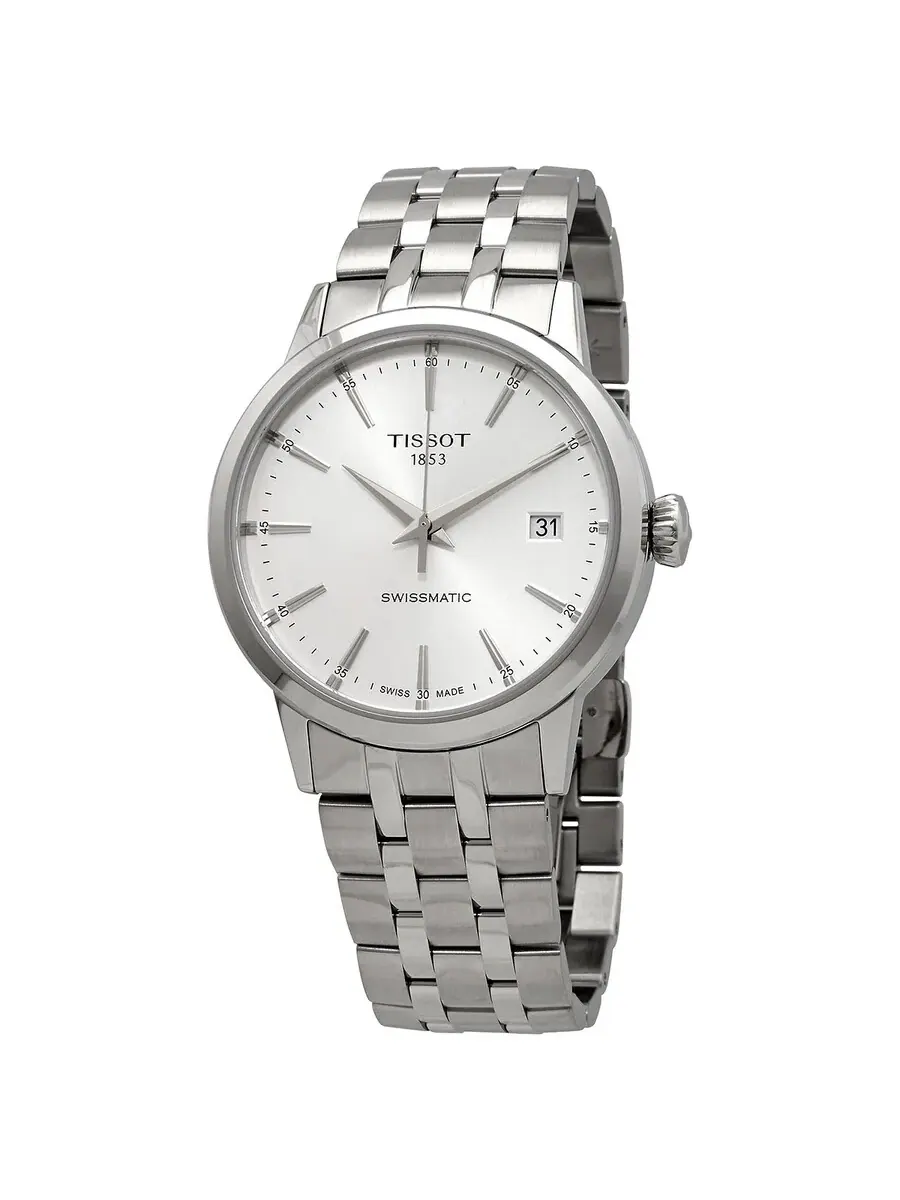 Мужские часы Tissot Classic Dream Swissmatic с автоматическим механизмом и серебристым циферблатом — изображение 1 из 3